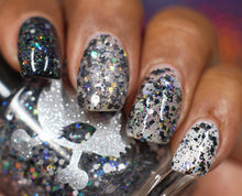 Load image into Gallery viewer, LORELEI - The Sirens of the Seven Seas Summer Glitter Toppers Black and white