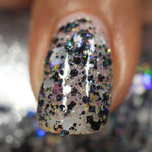 Load image into Gallery viewer, LORELEI - The Sirens of the Seven Seas Summer Glitter Toppers Black and white