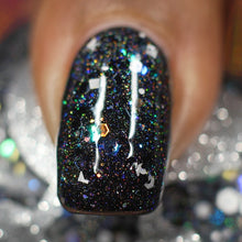 Load image into Gallery viewer, LORELEI - The Sirens of the Seven Seas Summer Glitter Toppers Black and white