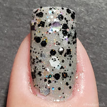 Load image into Gallery viewer, LORELEI - The Sirens of the Seven Seas Summer Glitter Toppers Black and white