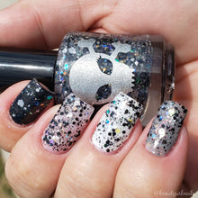 Load image into Gallery viewer, LORELEI - The Sirens of the Seven Seas Summer Glitter Toppers Black and white